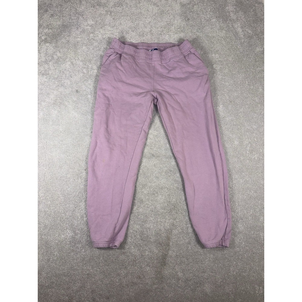 outdoor voices purple sweatpants joggers large pockets Some Staining Shown